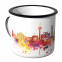 Emaille Tasse Skyline Essen