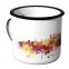 Emaille Tasse Skyline Moskau