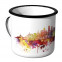 Emaille Tasse Skyline Boston