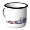 Emaille Tasse Skyline Philadelphia bei Nacht