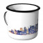 Emaille Tasse Skyline Las-Vegas bei Nacht