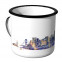 Emaille Tasse Skyline San-Francisco bei Nacht