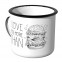 Emaille Tasse I love you more than Burger