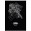 Poster Bonn Black gerahmt