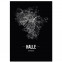 Poster Halle Rahmen