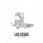 Poster Las Vegas mit Bilderrahmen
