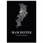 Manchester Poster mit Rahmen