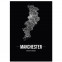Manchester Poster mit Rahmen