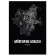 Stadtposter Mönchengladbach mit Straßennetz