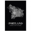 Poster Portland Rahmen
