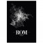 Rom Stadtposter mit Stadtplan