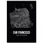San Francisco Poster mit Stadtnetz