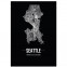 Stadtposter Seattle Rahmen