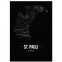 Stadtposter St Pauli gerahmt mit Stadtnetz