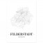 Stadtposter Filderstadt mit Bilderrahmen 