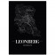 Stadtposter Leonberg mit Rahmen