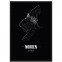 Stadtposter Norden - black