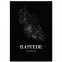 Stadtposter Rastede - black