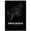 Stadtposter Remseck am Neckar - black