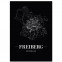 Stadtposter Freiberg - black