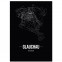 Stadtposter Glauchau - black