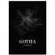 Stadtposter Gotha - black