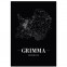 Stadtposter Grimma - black