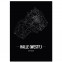 Stadtposter Halle (Westf.) - black