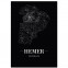 Stadtposter Hemer - black