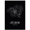 Stadtposter Jülich - black
