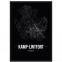 Stadtposter Kamp-Lintfort - black