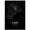 Stadtposter Lage - black