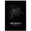 Stadtposter Meißen - black