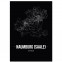 Stadtposter Naumburg (Saale) - black