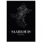 Stadtposter Saarlouis - black