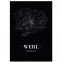 Stadtposter Werl - black
