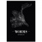 Stadtposter Worms Black