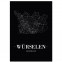 Stadtposter Würselen Black