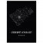 Stadtposter Zerbst/Anhalt - black