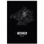 Stadtposter Aichbach Black