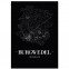 Stadtposter Burgwedel Black