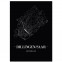 Stadtposter Drillingen/Saar Black