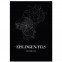 Stadtposter Eislingen Fils Black