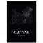 Stadtposter Gauting Black