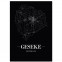 Stadtposter Geseke Black