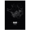 Stadtposter Haar Black