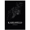 Stadtposter Karlsfeld Black