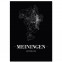 Stadtposter Meiningen Black