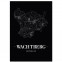 Stadtposter Wachtberg Black