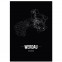 Stadtposter Werdau Black